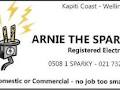 Arnie The Sparky (Electrician wellington & Kapiti) logo