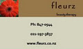 Fleurz Beauty Therapy logo